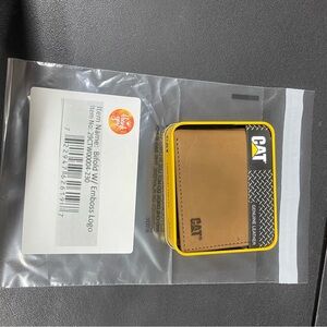 Genuine Leather Wallet - Brown CAT brand new